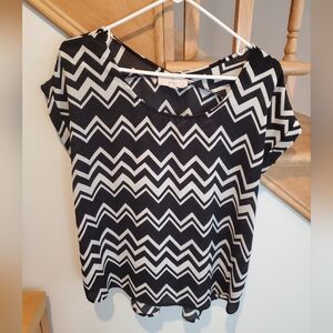 Chevron Print Top